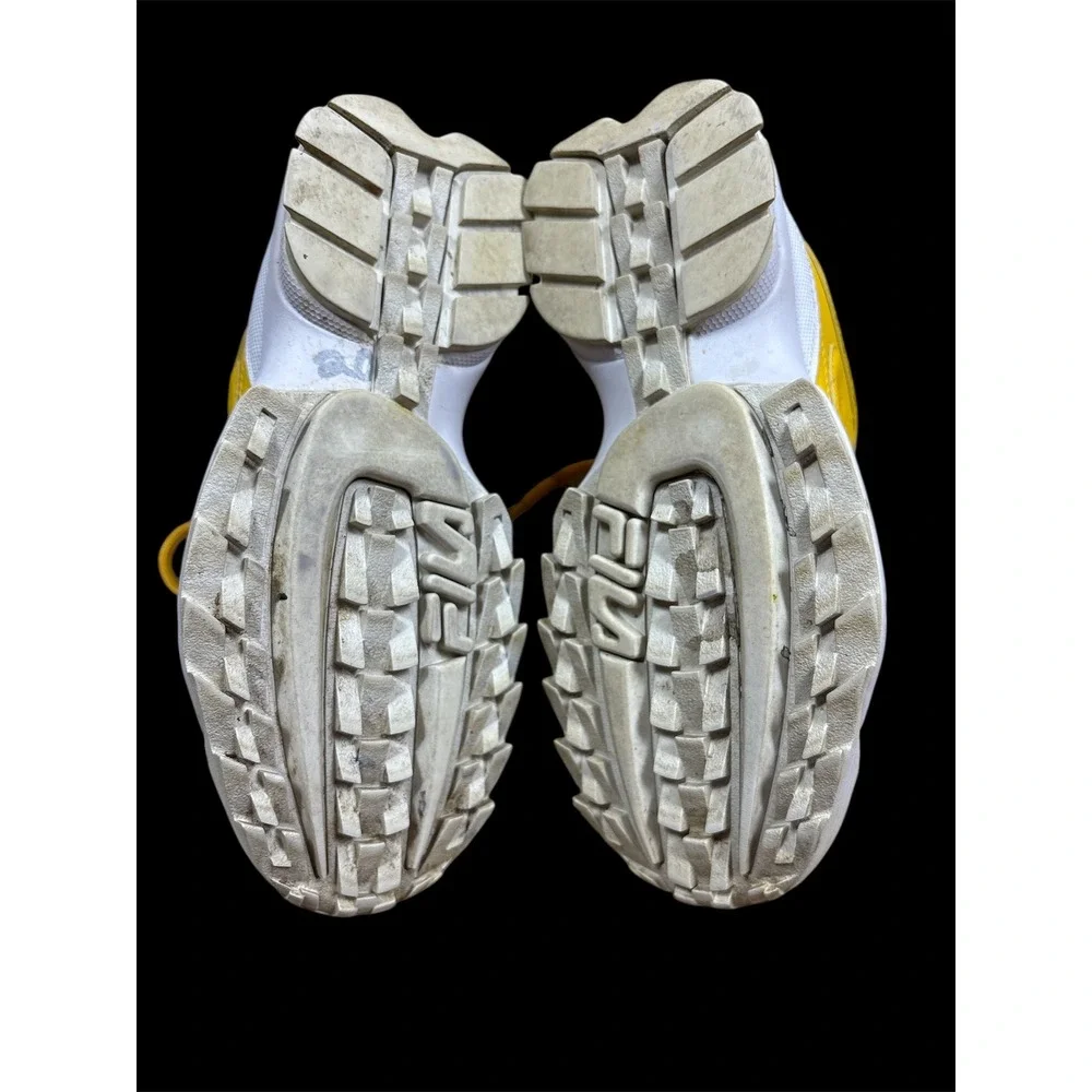 Fila Disruptor II Yellow Chunky Platform Sneakers Size US 6 EUR‎ 38.5